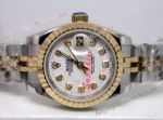 Best Replica Rolex Datejust Gold White Face Watch -  White Face Ladies Watch